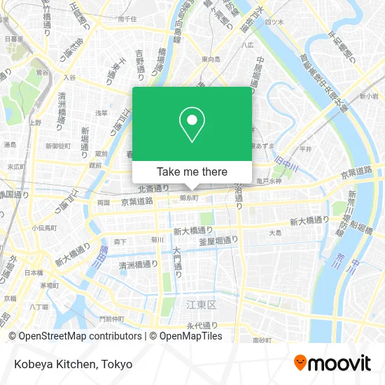 Kobeya Kitchen map