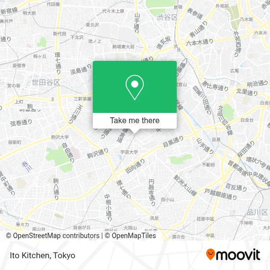 Ito Kitchen map