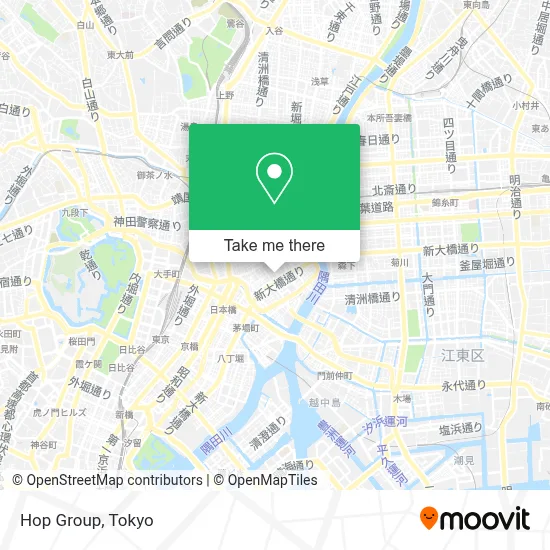 Hop Group map