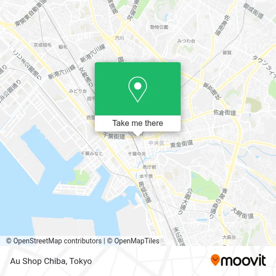 Au Shop Chiba map