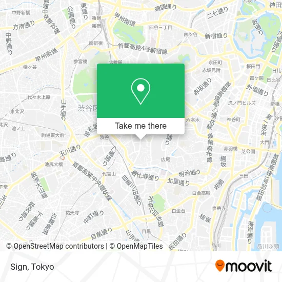Sign map