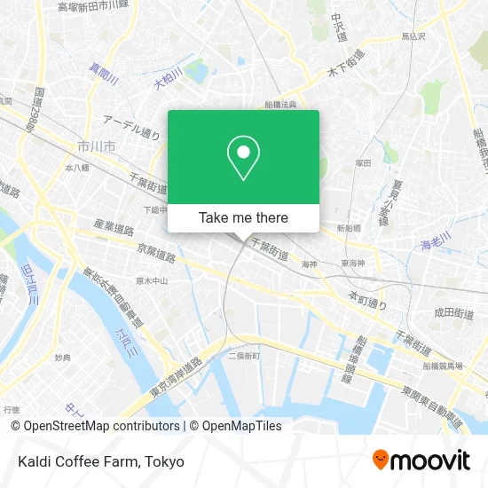 Kaldi Coffee Farm map