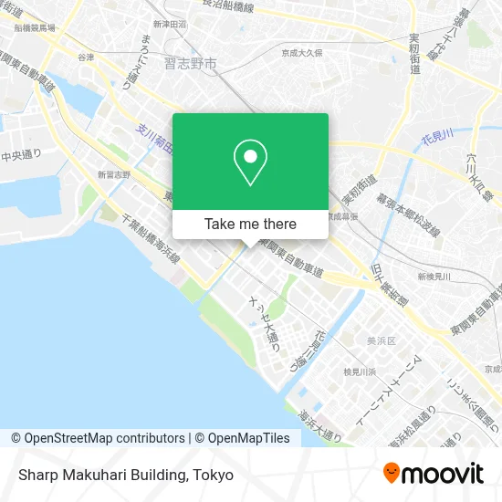 Sharp Makuhari Building map