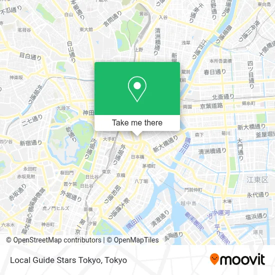 Local Guide Stars Tokyo map