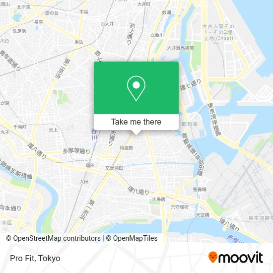 Pro Fit map