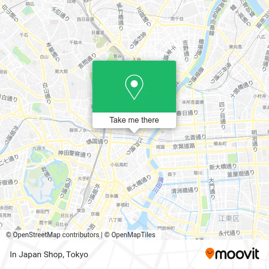 In Japan Shop map