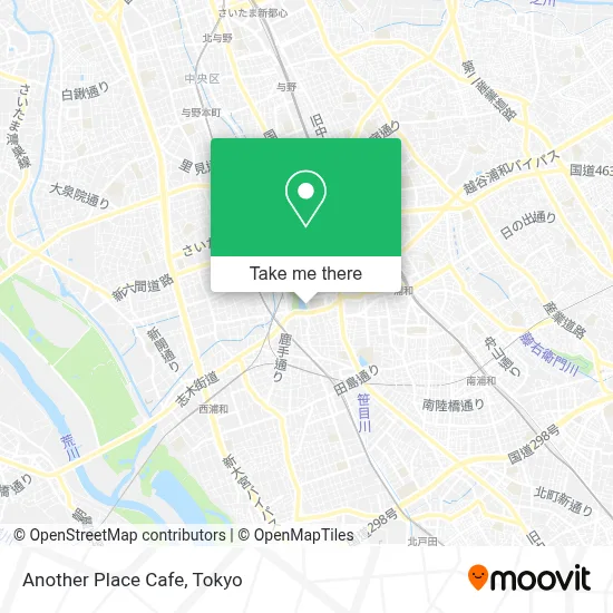 Another Place Cafe map