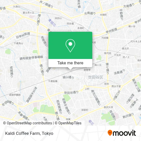 Kaldi Coffee Farm map