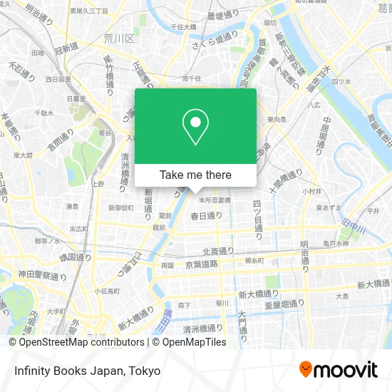 Infinity Books Japan map