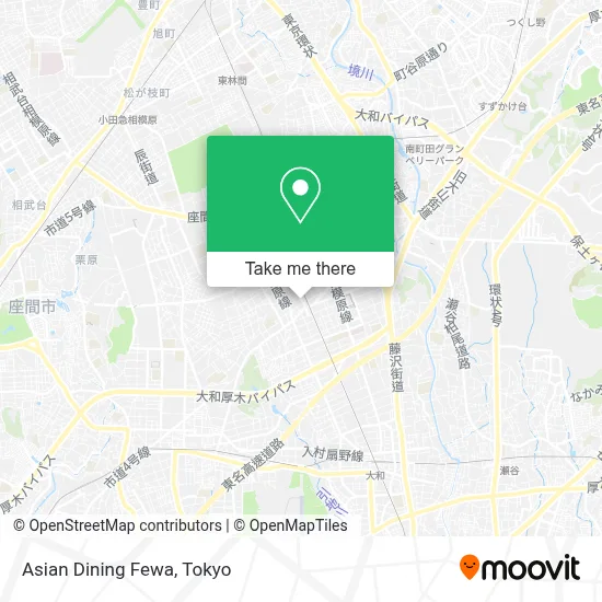Asian Dining Fewa map