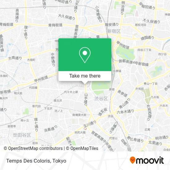 Temps Des Coloris map