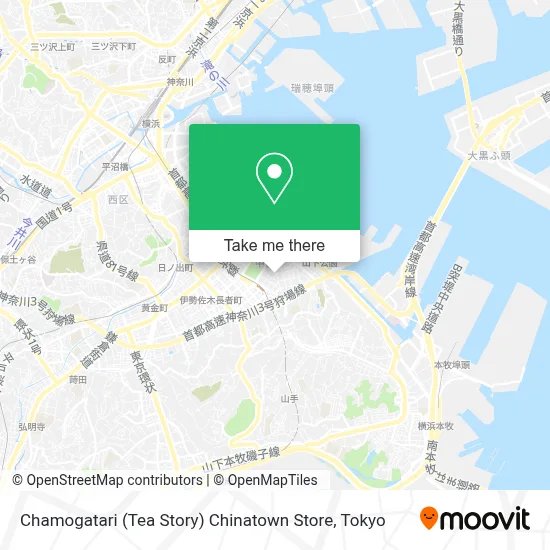 Chamogatari (Tea Story) Chinatown Store map
