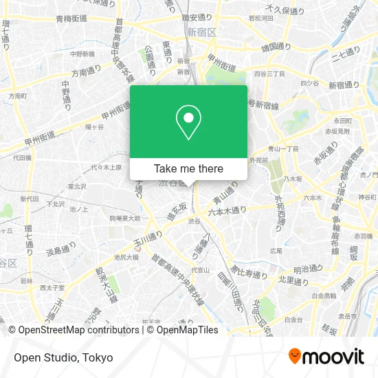 Open Studio map
