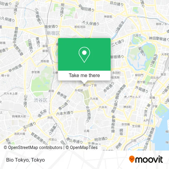 Bio Tokyo map