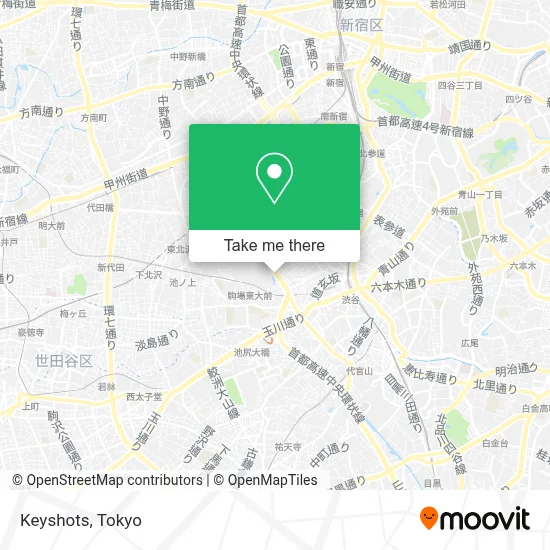 Keyshots map