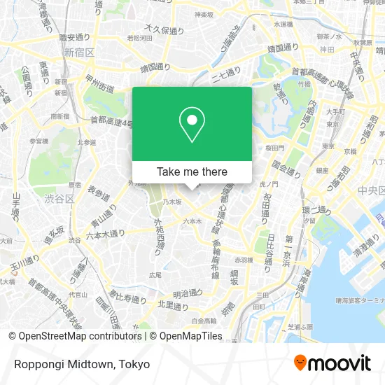Roppongi Midtown map