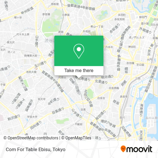 Com For Table Ebisu map