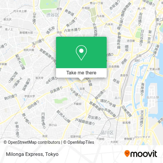 Milonga Express map