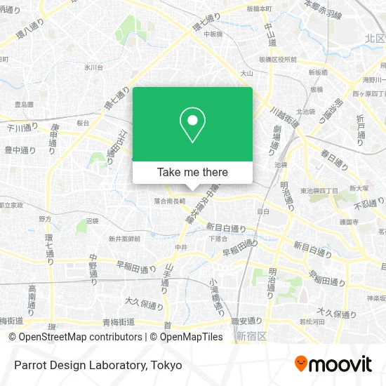 Parrot Design Laboratory map