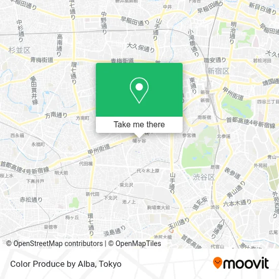 Color Produce by Alba map