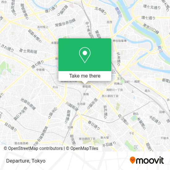 Departure map