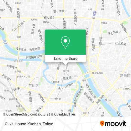 Olive House Kitchen map