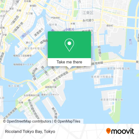 Ricoland Tokyo Bay map