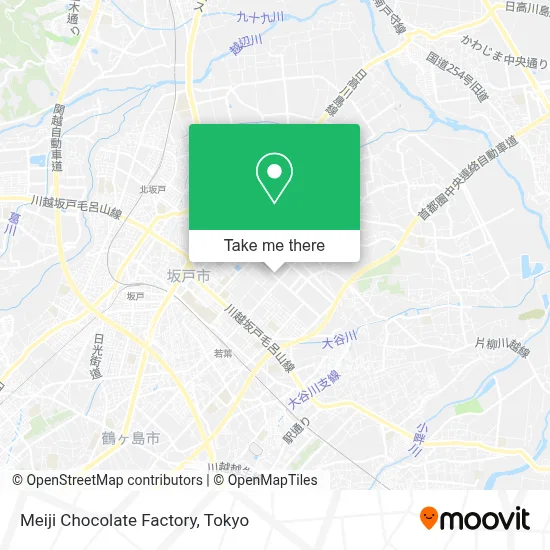 Meiji Chocolate Factory map