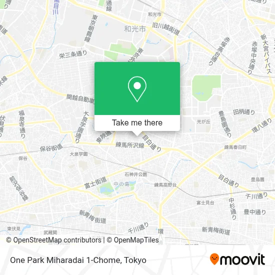 One Park Miharadai 1-Chome map