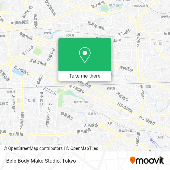 Bele Body Make Studio map
