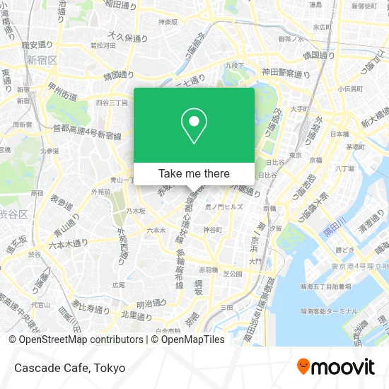 Cascade Cafe map