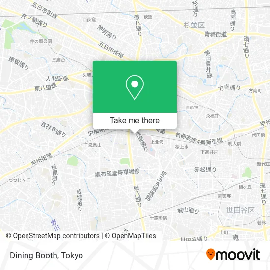 Dining Booth map