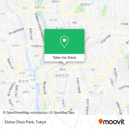 Ebina Chuo Park map