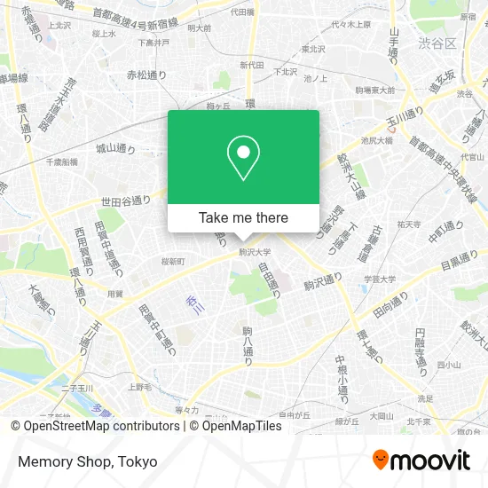Memory Shop map