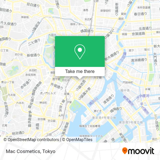 Mac Cosmetics map