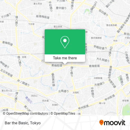 Bar the Basic map