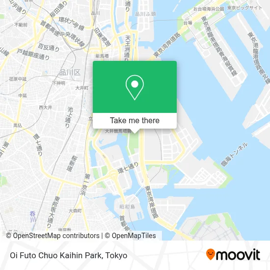 Oi Futo Chuo Kaihin Park map