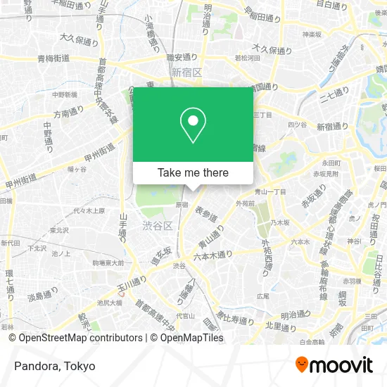 Pandora map