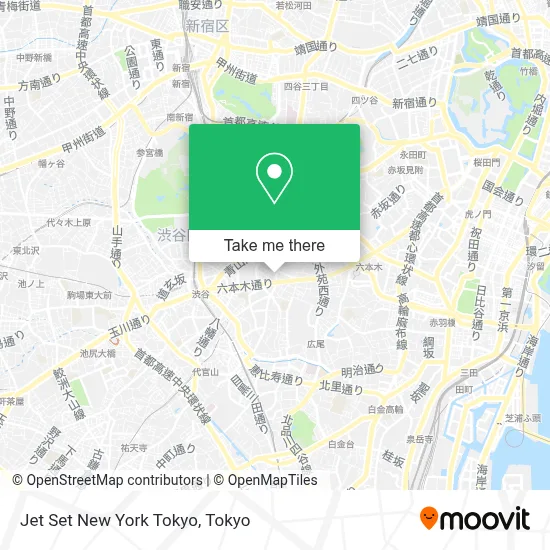 Jet Set New York Tokyo map