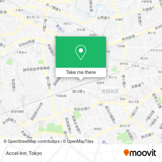 Accel-Inn map