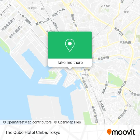 The Qube Hotel Chiba map