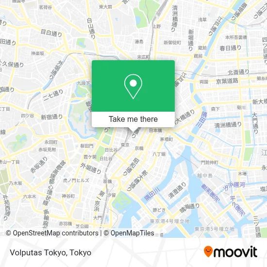 Volputas Tokyo map