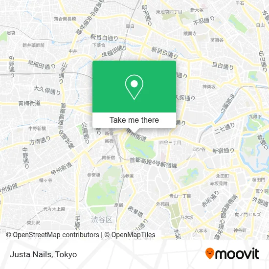 Justa Nails map