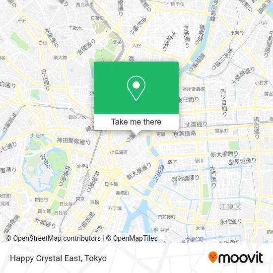 Happy Crystal East map