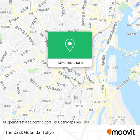 The Cask Gotanda map