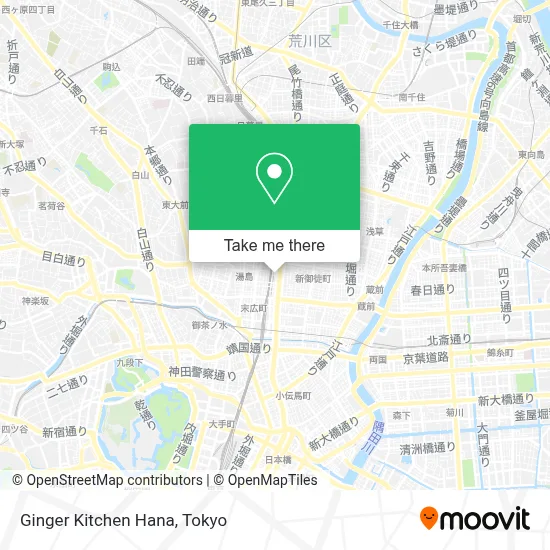 Ginger Kitchen Hana map