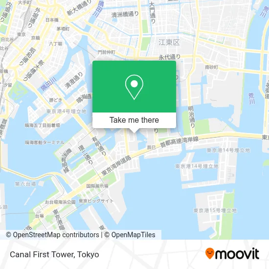 Canal First Tower map