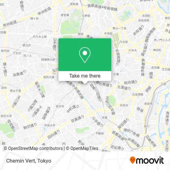 Chemin Vert map