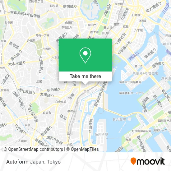 Autoform Japan map