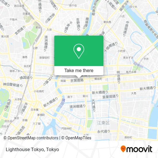 Lighthouse Tokyo map